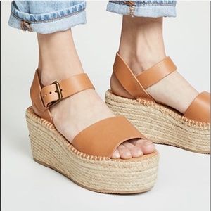 NWT Soludos Minorca High Platform Sandal Nude